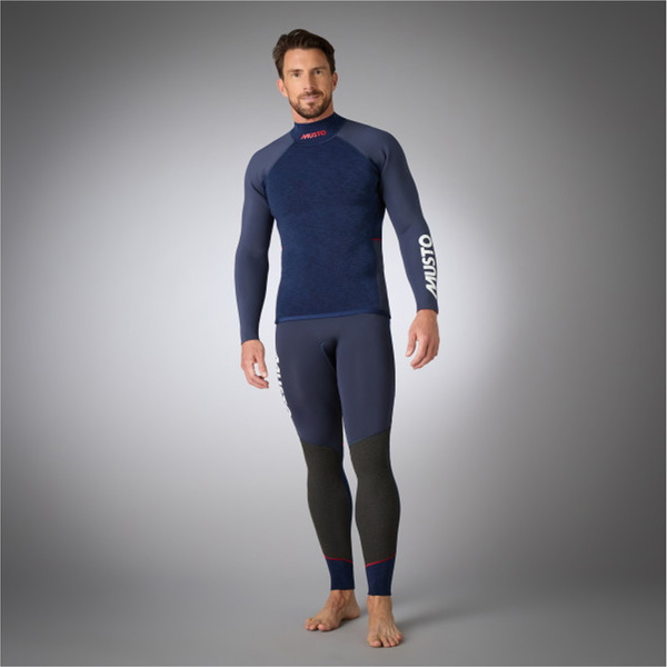 2026 Musto Männer Flexlite Alumin 3.0 Langärmel 3mm Neoprene Top 82073 - Midnight Marl